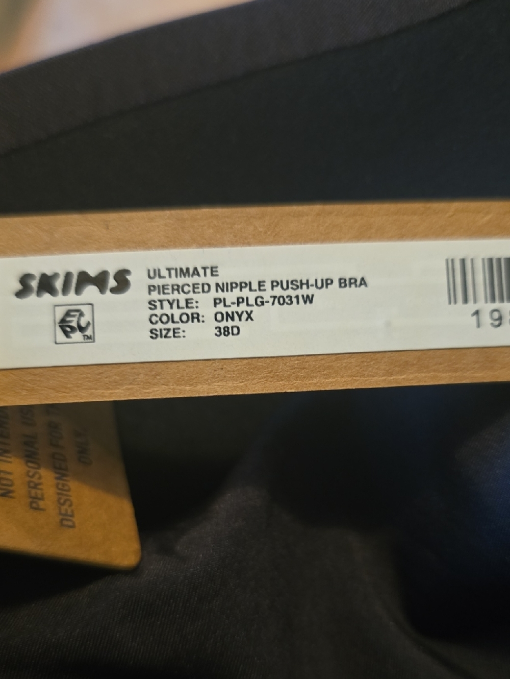 SKIMS Kim Kardashian Women's 38D Ultimate Pierced Nipple Push Up Bra New w/ Tags - Picture 3 of 4